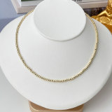 3mm Gold Ball Choker Length 14inch