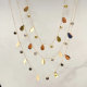 Stainless Steel Zircon Drop Necklace