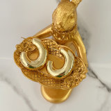 Big Fat C Hoop Earrings