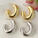Big Fat C Hoop Earrings