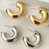 Big Fat C Hoop Earrings