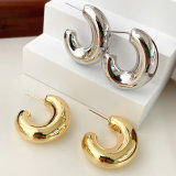 Big Fat C Hoop Earrings