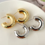 Big Fat C Hoop Earrings