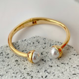 Fashion Metal Pearl Bangle