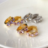 Pave Zircon Heart Earrings CMEXW-2417685