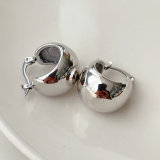 Stainless Steel Drop Hoop Earrings