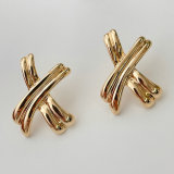 Cross Stud Earrings CMEADL-2418806