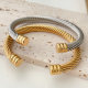 Stainless Steel Twist Bangle