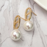 Shell Pearl Drop Earrings