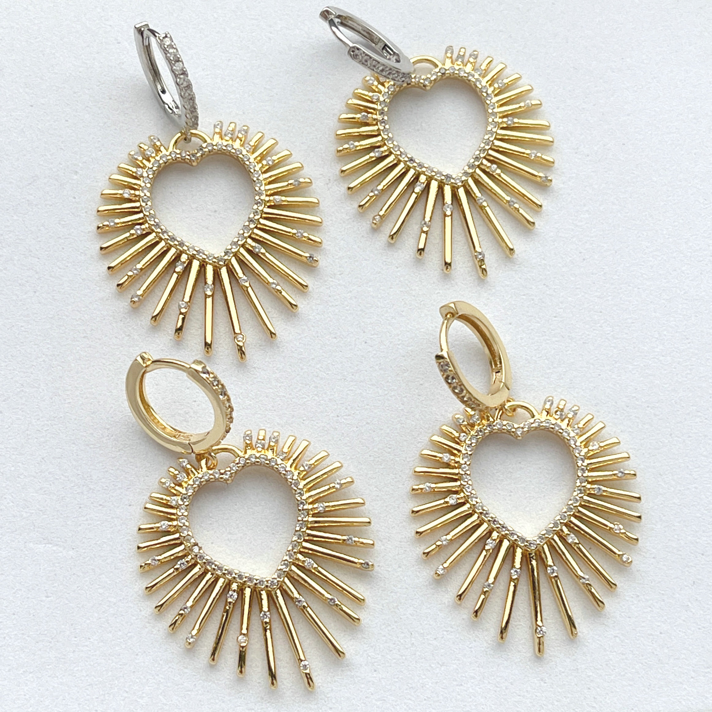 Heart Drop Earrings