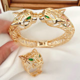 Hollowed leopard Bangle Set