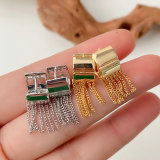 Mini Chain Tassel Earrings CMEADL-2426407