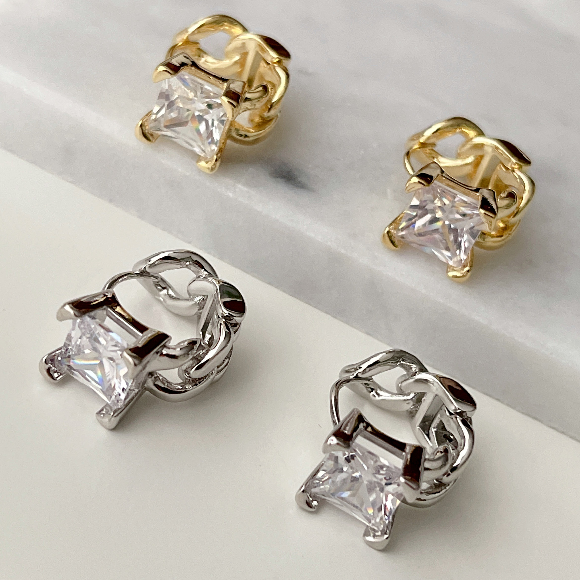 Chain Stud earrings CMEXW-2426518