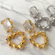 Hollow Heart Drop Earrings CMEXW-2426560