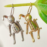 Metal smooth Rabbit Pendant