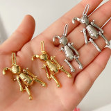Metal smooth Rabbit Pendant