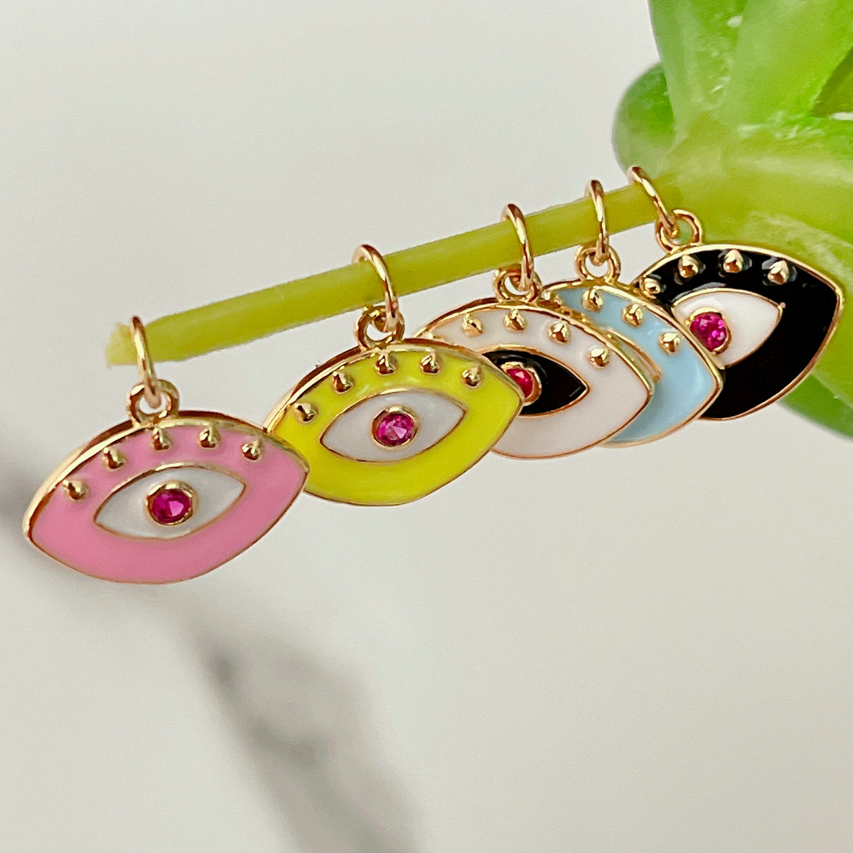 Enamel Eye Pendant
