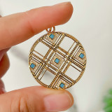 Blue Round Pendant