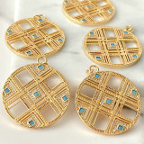 Blue Round Pendant