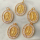 Oval Virgin Mary Charm