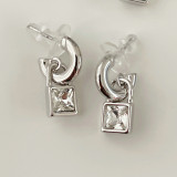Square zircon Drop Earrings CMEADL-2436998