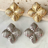 Metal Flower Earrings CMEADL-2436991