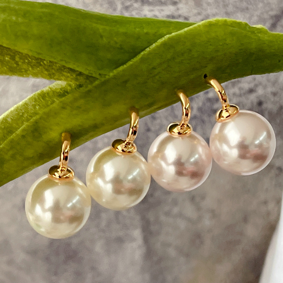 Big pearl ball earrings CMEADL-2436920