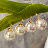 Big pearl ball earrings CMEADL-2436920