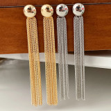 Long Chain Tassel Earrings CMEADL-24369289