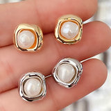 Small Pearl Stud Earrings CMEADL-2437072