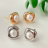 Small Pearl Stud Earrings CMEADL-2437072