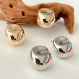 Bean metal stud earrings CMEADL-2436927