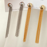 Long Chain Tassel Earrings CMEADL-24369289