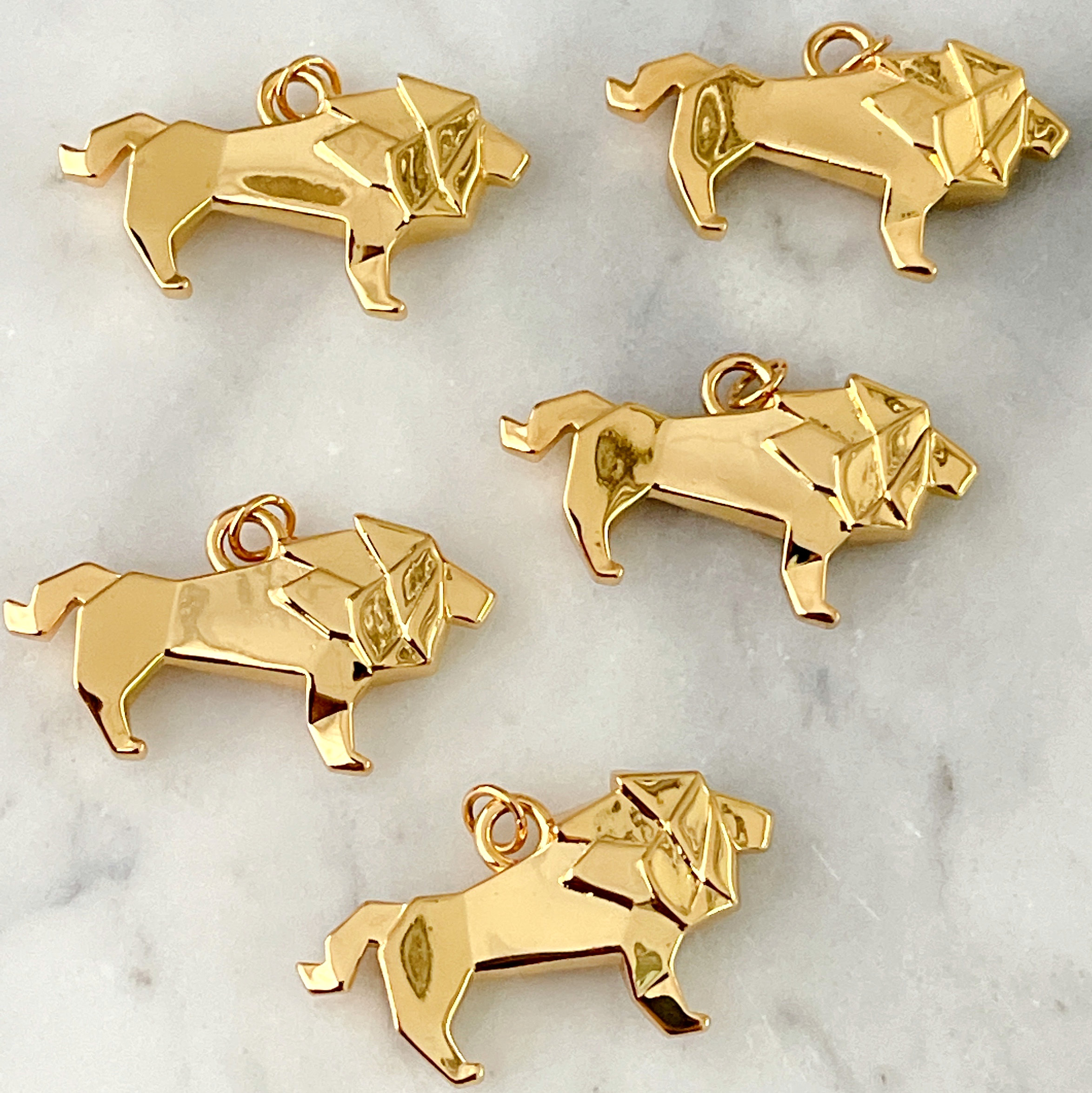 Metal lion Charm