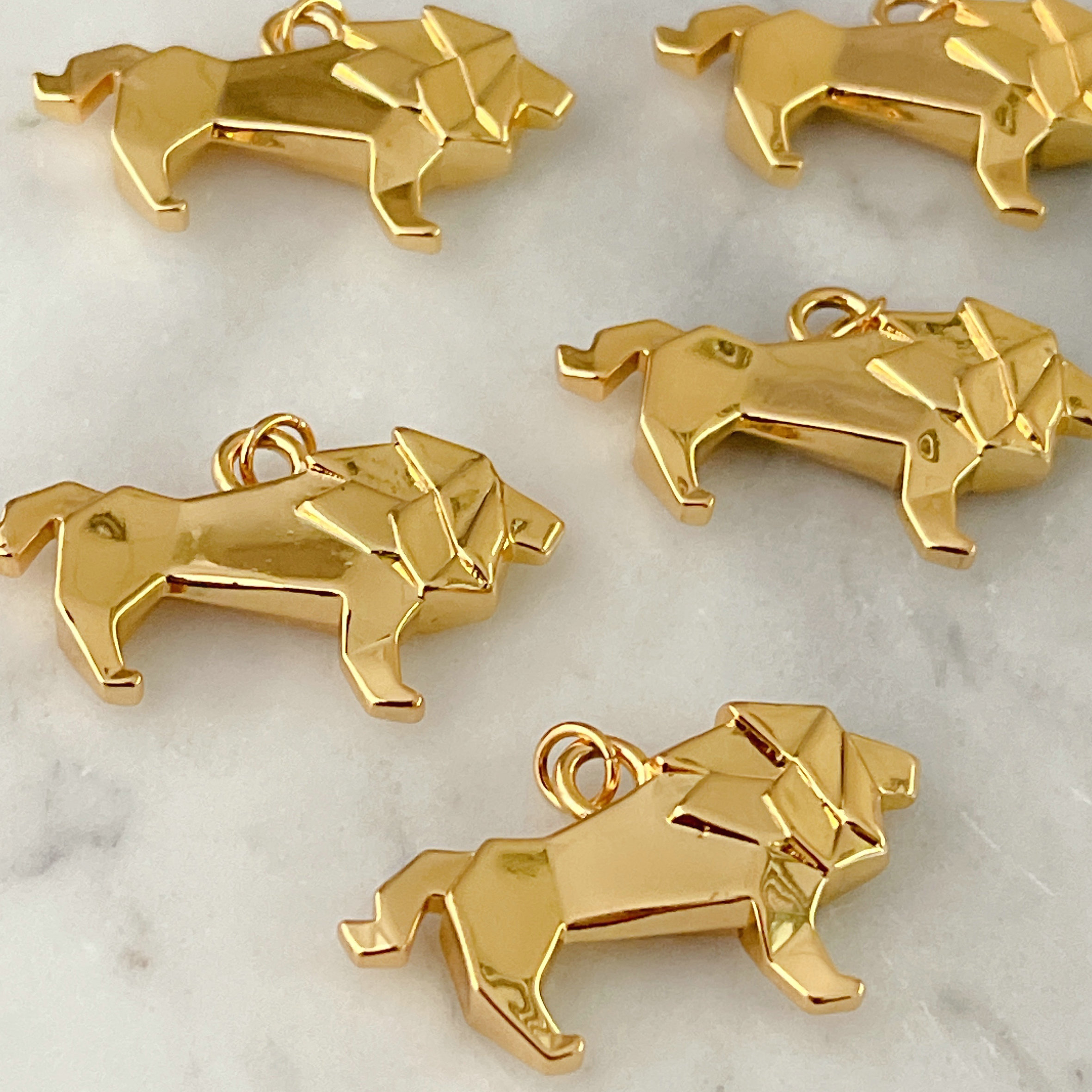 Metal lion Charm