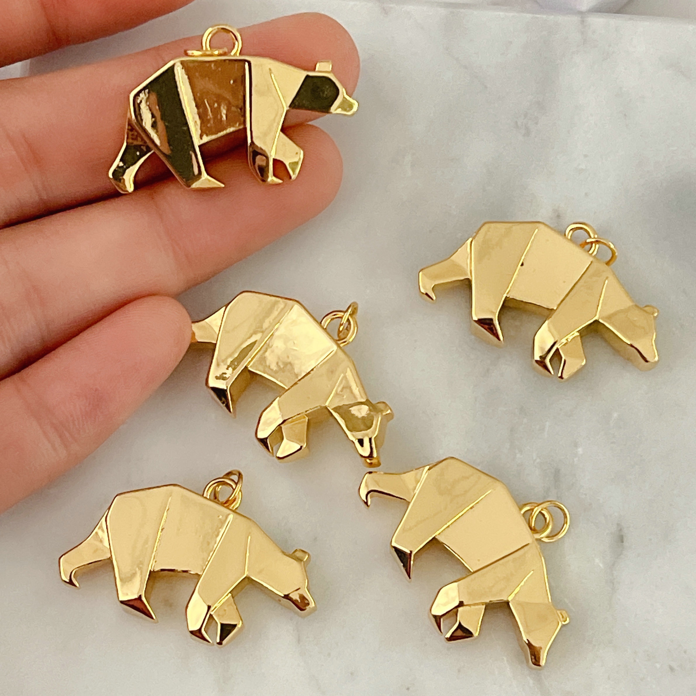 Metal Polar bear Charm