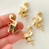 Metal crane Charm