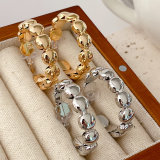 Big Round Shape Hoop Earrings CMEADL-2439385