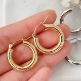 18k Gold Plated CIrcle Hoop Earrings CMEADL-2439439