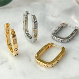 Square Hoop Earrings CMEADL-2439479