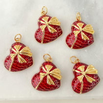 Red Enamel Heart Pendant