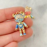 Enamel Bear Pendant