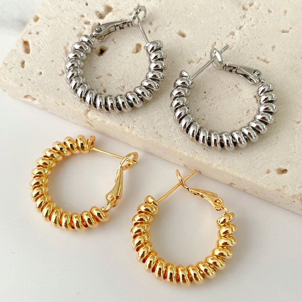 Twist Hoop Earrigs CMEADL-2439439