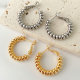 Twist Hoop Earrigs CMEADL-2439439