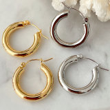 18k Gold Plated CIrcle Hoop Earrings CMEADL-2439439