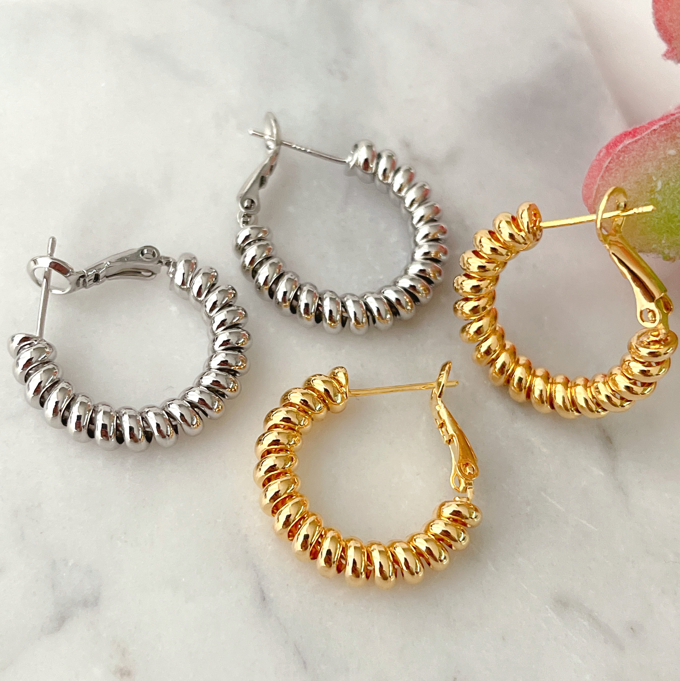 Twist Hoop Earrigs CMEADL-2439439