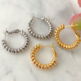 Twist Hoop Earrigs CMEADL-2439439