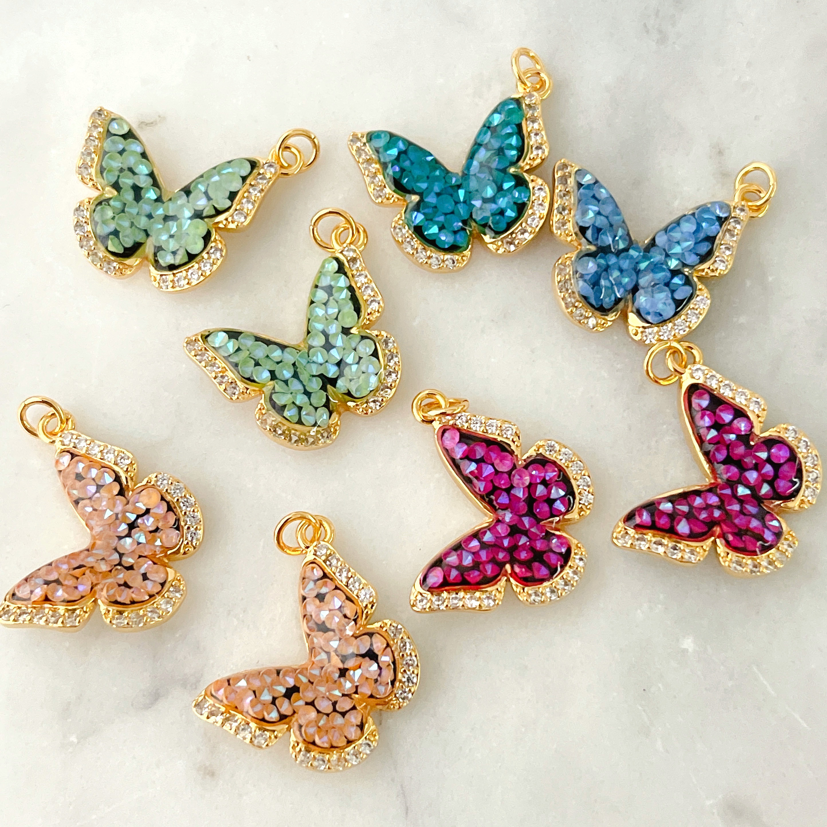 Colorful Butterfly Charm