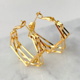 Geometric metal Earrings CMEADL-2439576