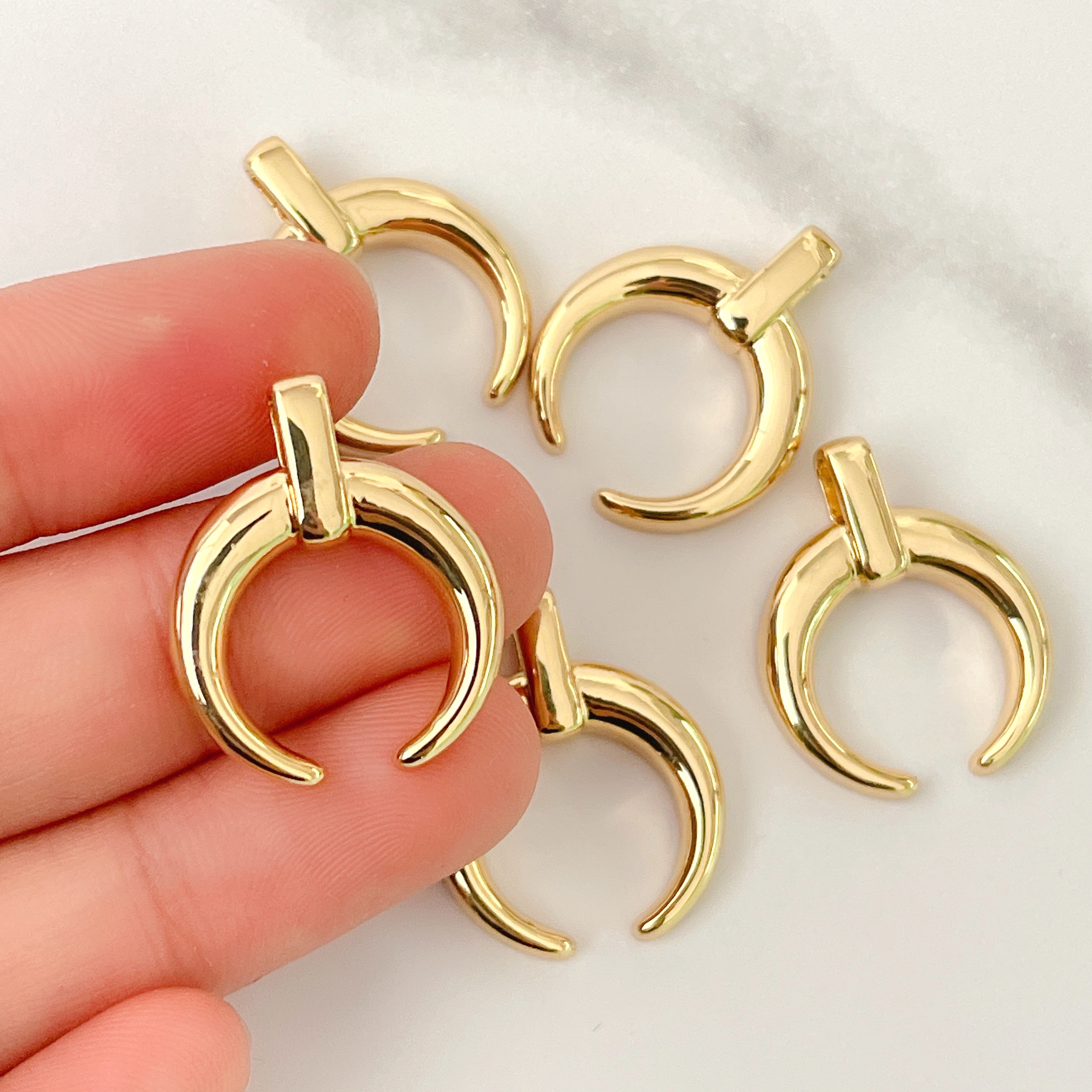 Metal Moon Charm